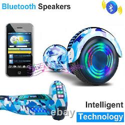 6.5'' Hoverboard Self Balance Electric Scooter Bluetooth Segway Camouflage Blue