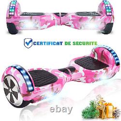 6.5''Hoverboard Self Balance Scooter Electric Scooter Bluetooth Segway Camo Pink