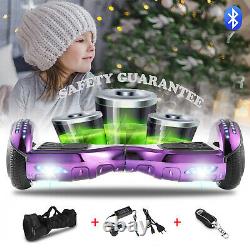 6.5''Hoverboard Self Balancing Electric Scooter Bluetooth Segway Chrome Purple