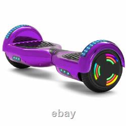 6.5 Inch Hoverboard Chrome Purple Slef-Balancing Smart Scooter 500W Motor-UK