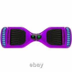 6.5 Inch Hoverboard Chrome Purple Slef-Balancing Smart Scooter 500W Motor-UK