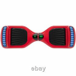 6.5 Inch Hoverboard Red Self-balancing Scooter 2 Wheels with LED Flash Lights-UK