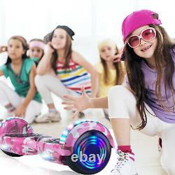 6.5 Inch Hoverboard Self Balancing Board Electric Scooter Camouflage Pink