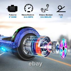 6.5 Inch Self Balancing Hoverboards Kids with Bluetooth and Flashing LED Lights