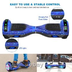 6.5 Inch Self Balancing Hoverboards Kids with Bluetooth and Flashing LED Lights