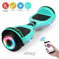 6.5 Kids Electric Self Balancing Scooters LED Bluetooth Hoverboard Skateboard