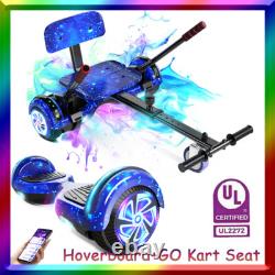 6.5 Kids Hoverboard with Bluetooth & LED Lights Self Balancing Scooter +Hoverkart