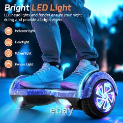 6.5 Kids Hoverboard with Bluetooth & LED Lights Self Balancing Scooter +Hoverkart