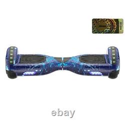 6.5 Self Balance Board Hover Scooter Bundle & Hoverkart Go Kart Seat LED Lights