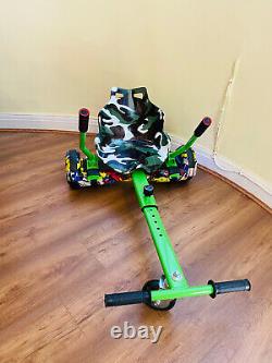 6.5 Self Balance Board Hover Scooter Bundle & Hoverkart Go Kart Seat LED Lights