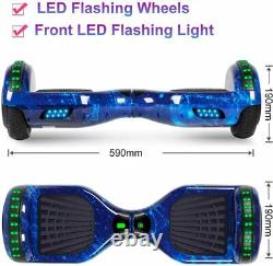 6.5 Self Balance Board LED Hover Scooter Bundle & Hoverkart Go Kart Seat Gifts