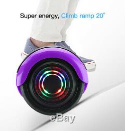 6.5 Self Balancing Electric Hover Scooter +LED Flash Wheels Bluetooth Board Bag