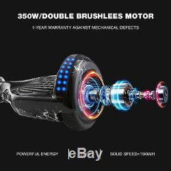 6.5 Self Balancing Electric Hover Scooter +LED Flash Wheels Bluetooth Board Bag