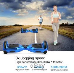 6.5 Self Balancing Electric Hover Scooter +LED Flash Wheels Bluetooth Board Bag