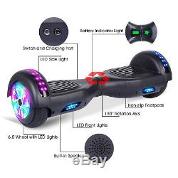 6.5 Self Balancing Electric Scooter with LED Flash Wheels Bluetooth Hover board