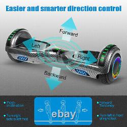 6.5 Self Balancing Hoverboard Electric Scooter with Bluetooth Speaker LED Wheel