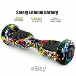 6.5 Self Balancing Scooter Bluetooth Electric Hoverboard LED 2-Wheel + Charger