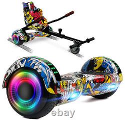 6.5 Self Balancing Scooter Electric 2 Wheel Hoverboard With Bluetooth+Go Kart