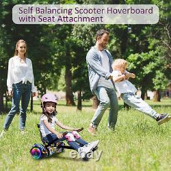 6.5 Self Balancing Scooter Electric 2 Wheel Hoverboard With Bluetooth+Go Kart