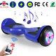 6.5 Wheel Light Hoverboard Bluetooth Electric Scooter Self-balancing Board Blue