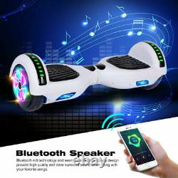 6.5 Wheels Hoverboard Bluetooth Self Balance Electric Scooter Smart Board White
