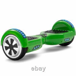 6.5 inch Hoverboard Green Electric Scooters Bluetooth LED Self-Balancing Board