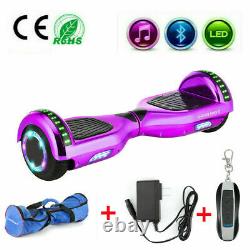 700W Hover Board 6.5 Electric Self Balance Scooter LED 2Wheels With Bluetooth Bag