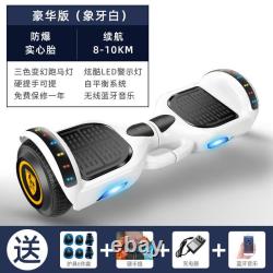 7'' 36v Electric Scooter Smart Balance LED Light Bluetooth Two Wheel For Kids