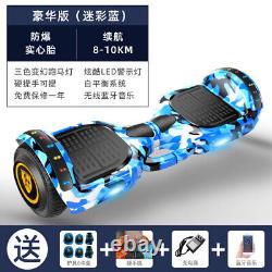 7'' 36v Electric Scooter Smart Balance LED Light Bluetooth Two Wheel For Kids