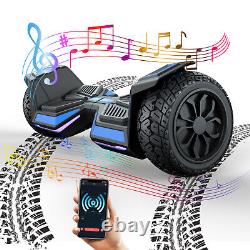 8.5 All Terrain Electric Self-balancing Hoverboard for Kids 8-12 700W 7.4MPH