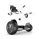 8.5 Self Balance Hoverboard Hoverkart Kart Seat Gifts Bluetooth Black Bundle