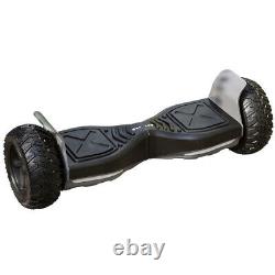 8.5 Self Balance Hoverboard Hoverkart Kart Seat Gifts Bluetooth Black Bundle