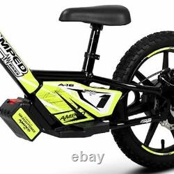 AMPED A16 Electric Rear Hub Motor BATTERY Powered Kids 6+ Balance/Motor Bike BLK