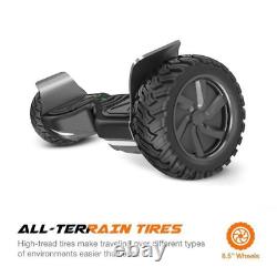 All Terrain Off Road 8.5 Fat Tyre Dark Green Hoverboard Bluetooth Balance Board