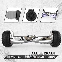 All Terrain Off Road 8.5 Fat Tyre Dark Green Hoverboard Bluetooth Balance Board