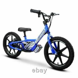 Amped 16 Electric Balance Bike, Blue, Black, Red, Kids 6+ Balance Motor Bikes