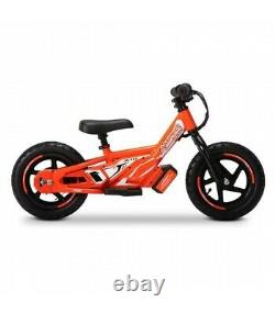 Amped A10 12 Kids Electric Balance Bike Combo Red With Revvi Helmet
