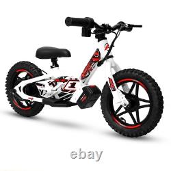 Amped A10 Black 150w 18v Electric Kids Age 3+ Balance Bike White Red New 2025
