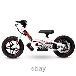 Amped A10 Black 150w 18v Electric Kids Age 3+ Balance Bike White Red New 2025
