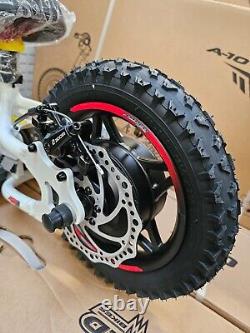 Amped A10 Black 150w 18v Electric Kids Age 3+ Balance Bike White Red New 2025
