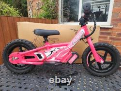 Amped A10 Pink 150w 18v Electric Kids Age 3+ Balance Bike
