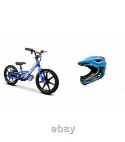 Amped A16 16 Kids Electric Balance Bike Combo Blue With Revvi Helmet