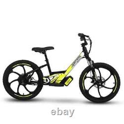 Amped A20 Black 300w 36v Electric Kids Age 7+ Balance Bike Black Yellow