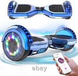 BLUE Kids Hoverboard Segway 6.5 Bluetooth E Self-Balancing Scooters LED Lights
