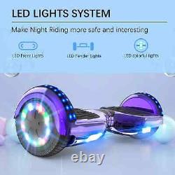 BLUE Kids Hoverboard Segway 6.5 Bluetooth E Self-Balancing Scooters LED Lights
