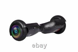 Black 6.5 UL2272 Hoverboard Swegway with LED Wheels + Hoverkart HK5 Black