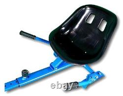 Black 6.5 UL2272 Hoverboard Swegway with LED Wheels + Hoverkart HK5 Blue