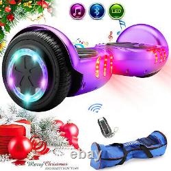 Black Friday Self Balancing Electric Scooter Bluetooth Balance Board LEDs WithBag