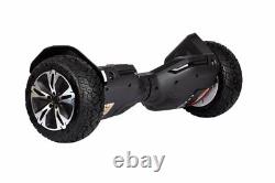 Black G2 PRO 8.5 All Terrain Off Road Hoverboard UL2272 + HoverBike Purple