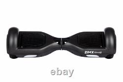 Black ZIMX HB2 6.5 UL2272 Hoverboard Swegway with LED Wheels + HK8 Hoverkart